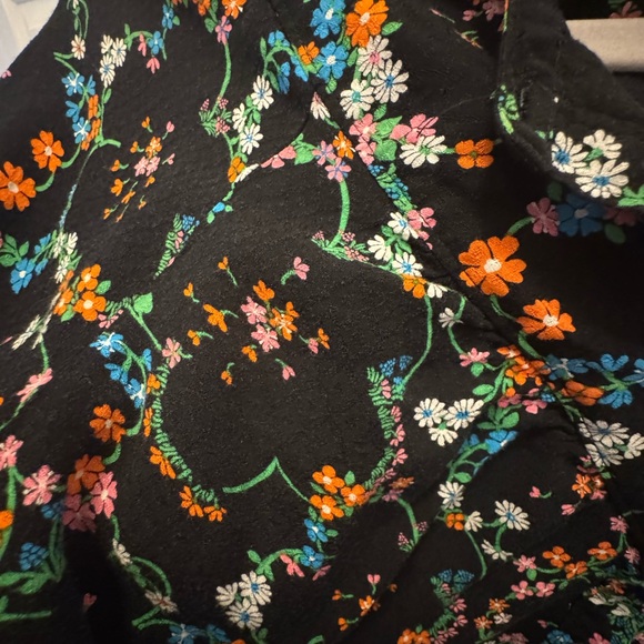 Anthropologie Avingnon Maeve Black Floral Blouse - Picture 7 of 7
